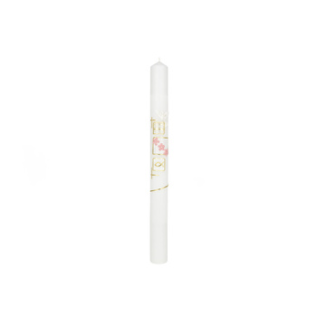 ŚWIECA CHRZCIELNA, RECZNIE ZDOBIONA + OKAPNIK+ PERSONALIZACJA   (1) (1)