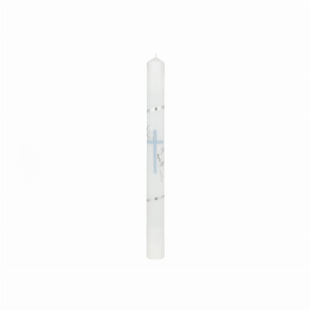 ŚWIECA CHRZCIELNA, RECZNIE ZDOBIONA + OKAPNIK+ PERSONALIZACJA    (1) (1)