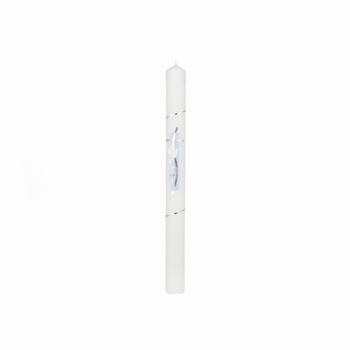 ŚWIECA CHRZCIELNA, RECZNIE ZDOBIONA + OKAPNIK+ PERSONALIZACJA   (1)