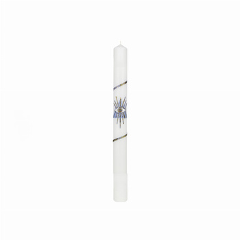 ŚWIECA CHRZCIELNA, RECZNIE ZDOBIONA + GRATISY