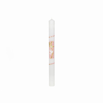 ŚWIECA CHRZCIELNA, RECZNIE ZDOBIONA + GRATISY