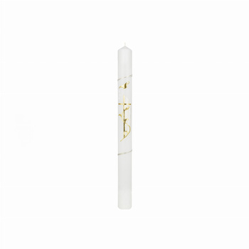 ŚWIECA CHRZCIELNA, RECZNIE ZDOBIONA + OKAPNIK+ PERSONALIZACJA (1) (1) (1) (1)