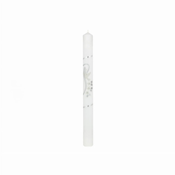 ŚWIECA CHRZCIELNA, RECZNIE ZDOBIONA + GRATISY