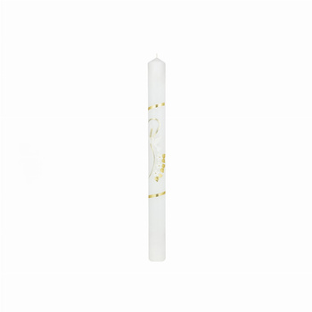 ŚWIECA CHRZCIELNA, RECZNIE ZDOBIONA + GRATISY  (1) (1)