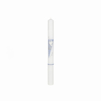 ŚWIECA CHRZCIELNA, RECZNIE ZDOBIONA + OKAPNIK+ PERSONALIZACJA