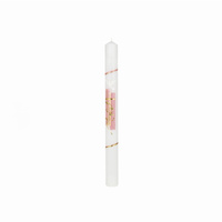 ŚWIECA CHRZCIELNA, RECZNIE ZDOBIONA + OKAPNIK+ PERSONALIZACJA    (1) (1) (1)