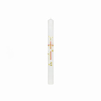 ŚWIECA CHRZCIELNA, RECZNIE ZDOBIONA + OKAPNIK+ PERSONALIZACJA